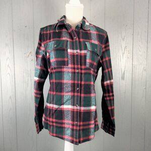 NEW Natural Reflections‎ Flannel Shirt Womens Medium Classic Look Soft Bass Pro